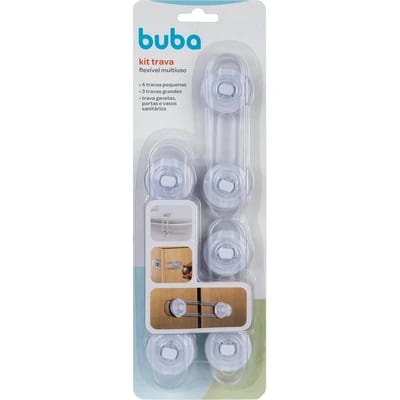 Kit de travas flexíveis Buba para armários e gavetas