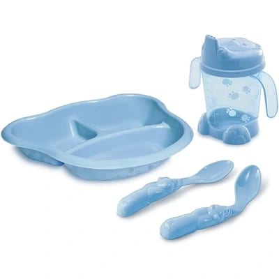 Kit de alimentação Adoleta Bebê com prato e copo