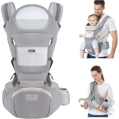 Canguru para bebê Hygge Moments com assento de quadril