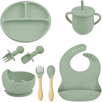 Kit completo de 8 peças para introdução alimentar
