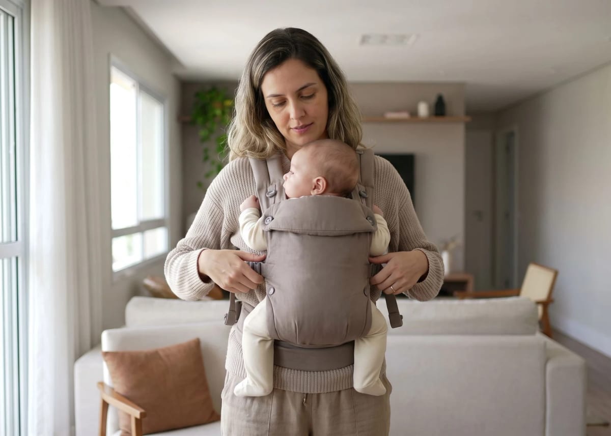 Como usar canguru e sling com segurança