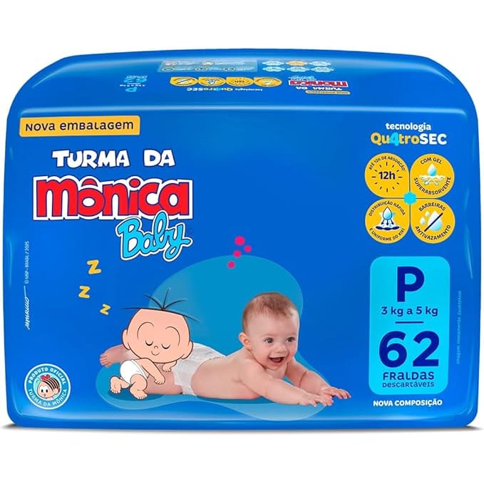 Fralda Turma da Mônica Baby